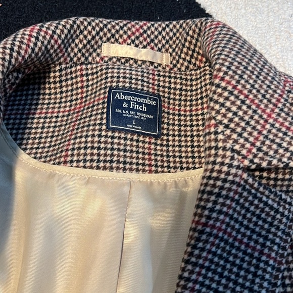 Abercrombie Plaid Wool Coat - Picture 3 of 7